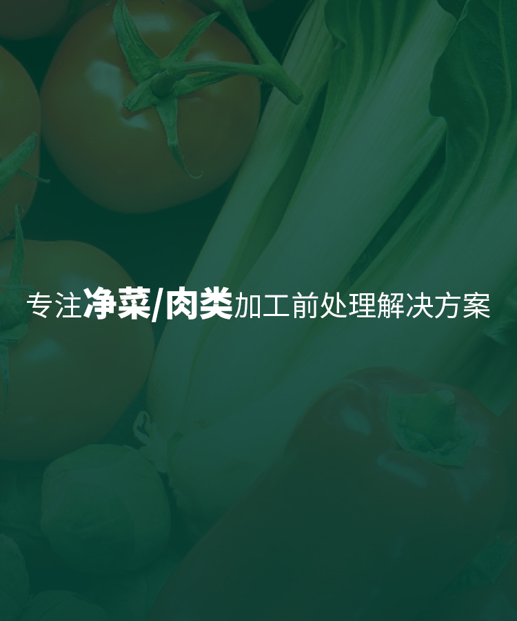 专注净菜/肉类加工前处理解决方案